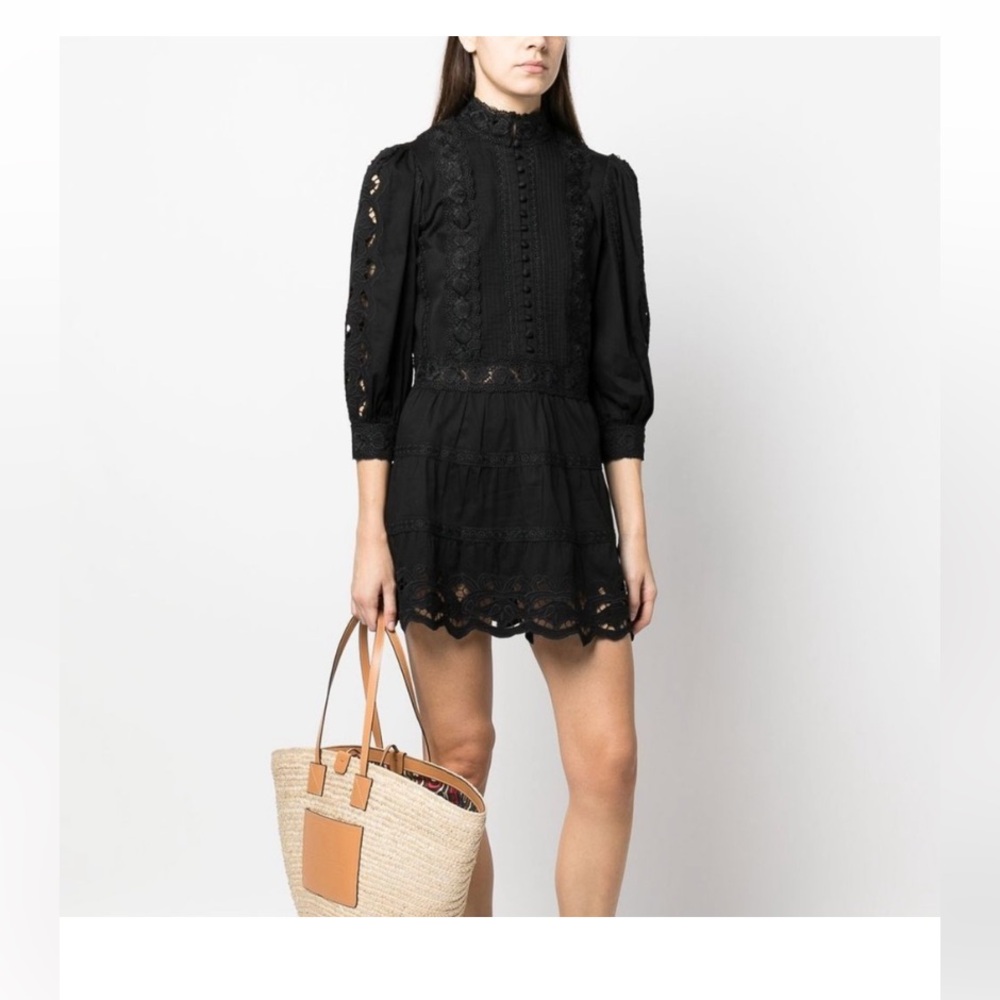 Alice + Olivia black mini dress